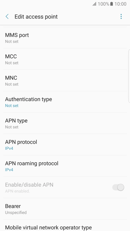 Press MMS port.