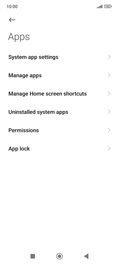 Press Manage apps.