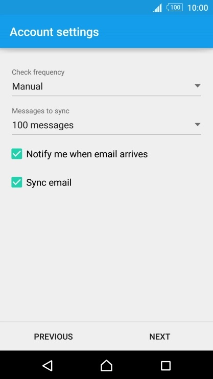 Press the drop down list below 