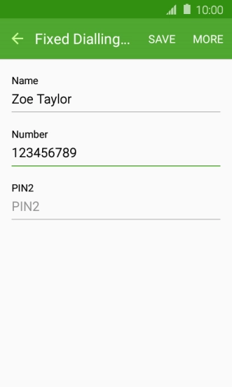 Press PIN2 and key in your PIN2.