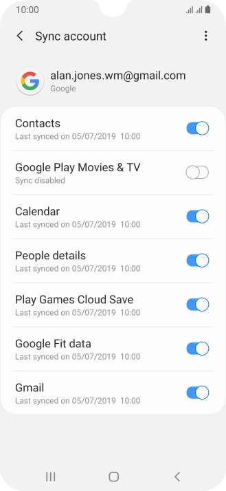 Press the Home key to return to the home screen.