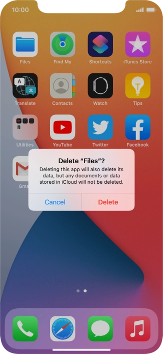 Press Delete.