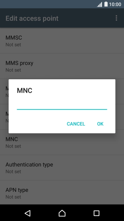 Key in 01 and press OK.