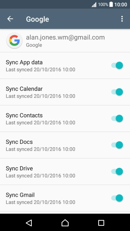 Press Sync Contacts to turn on the function.