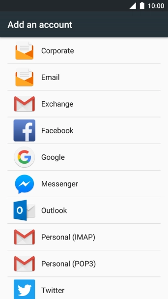 Press Google.