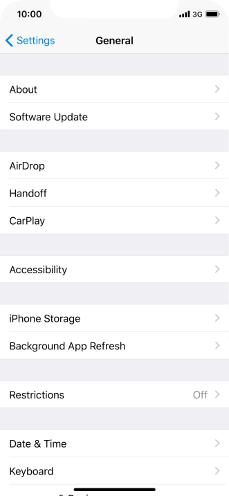 Press Accessibility.