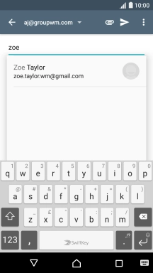 Press the required contact.