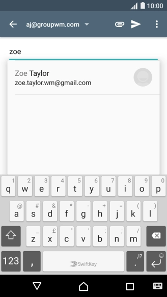 Press the required contact.