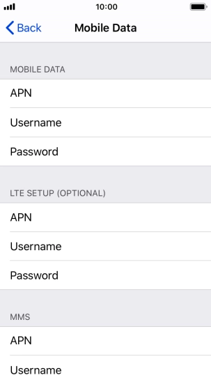 Press APN and key in mms.vodafone.net.