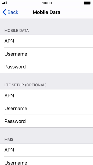 Press APN and key in mms.vodafone.net.