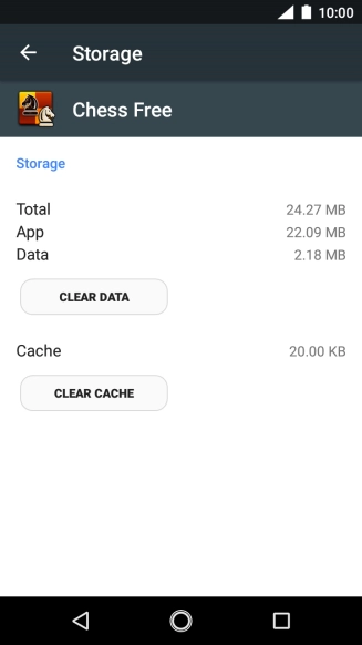 Press CLEAR CACHE.