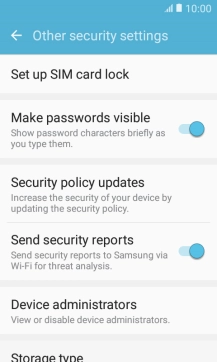Press Set up SIM card lock.