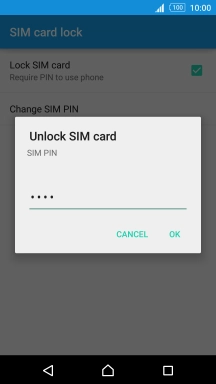 Key in your PIN and press OK.