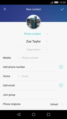 Press Phone number and key in the required phone number.
