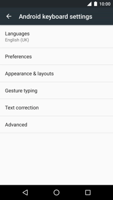 Press Languages.