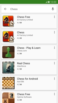 Press the required app.