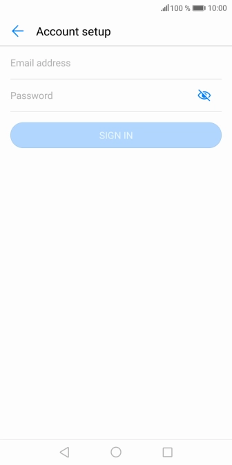 Press Email address and key in your email address.