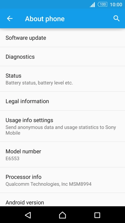 Press Software update. If a new software version is available, it's displayed. 
Follow the instructions on the screen to update the phone software.