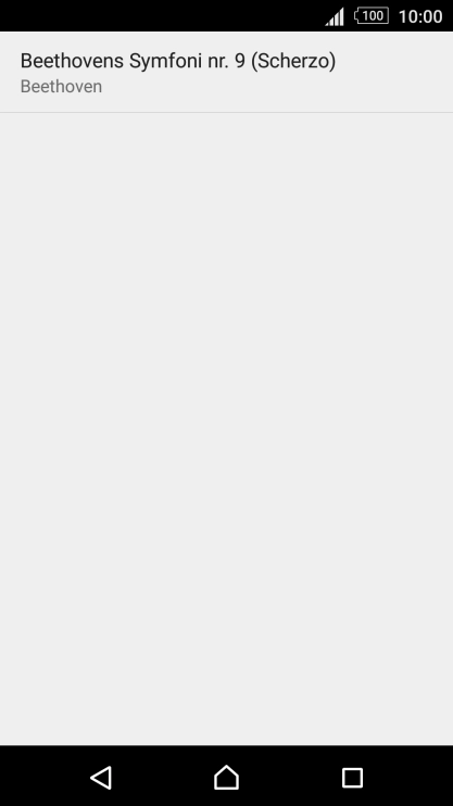 Press the required audio file.
