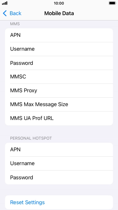 Press MMS Proxy and key in 10.24.59.200:80.