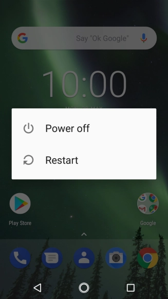 Press Power off.