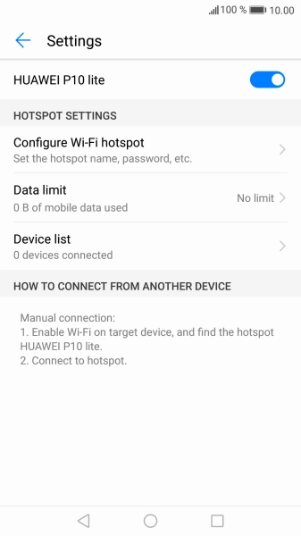 Press the Home key to return to the home screen.