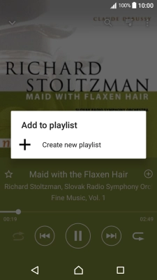 Press Create new playlist.