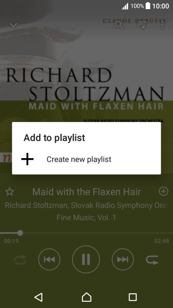 Press Create new playlist.