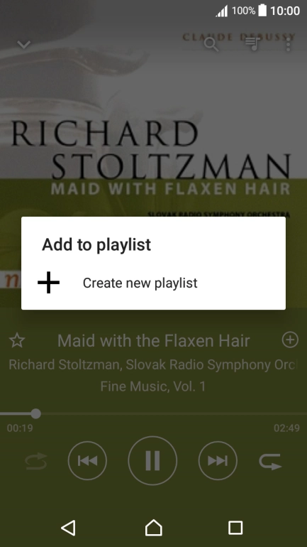 Press Create new playlist.