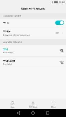 Press the Home key to return to the home screen.