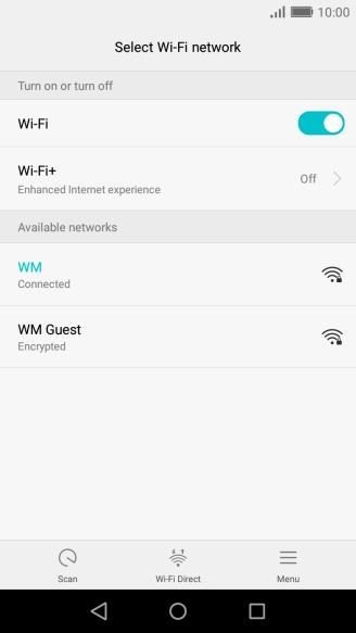 Press the Home key to return to the home screen.