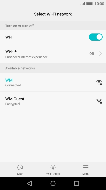 Press the Home key to return to the home screen.