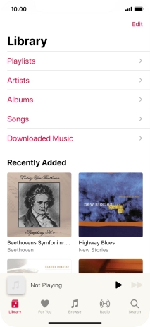 Press Playlists.