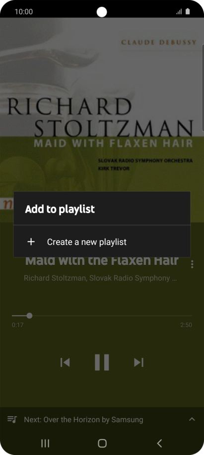 Press Create a new playlist.