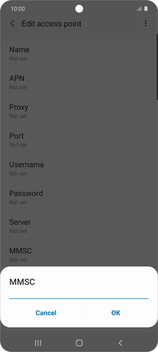 Key in http://www.vodafone.ie/mms and press OK.