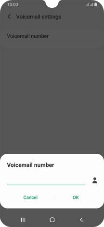 Key in (prefix) 5 (your phone number) and press OK.