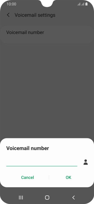 Key in (prefix) 5 (your phone number) and press OK.
