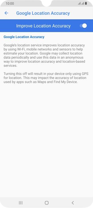 If you press the indicator next to 