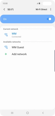 Press the Home key to return to the home screen.