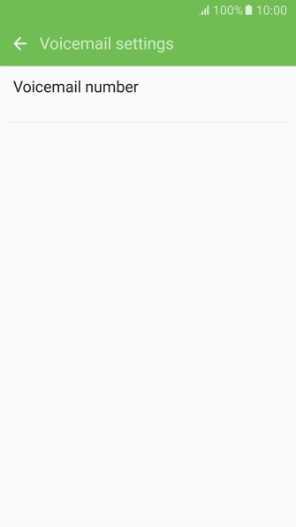 Press Voicemail number.
