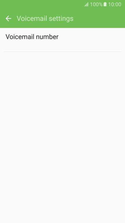 Press Voicemail number.