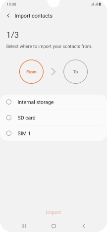 Press the name of the SIM.
