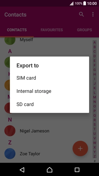 Press SIM card.