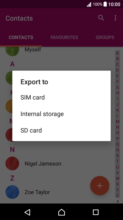 Press SIM card.
