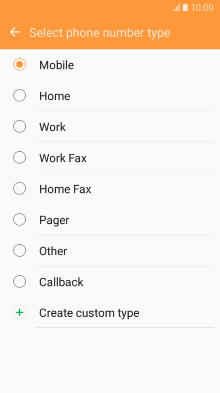 Press the required number type.