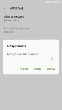 Press DISABLE.