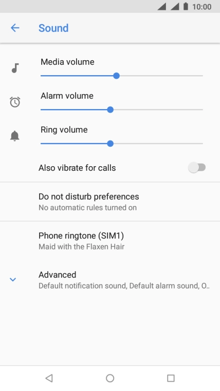 Press the Home key to return to the home screen.