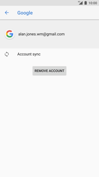Press Account sync.