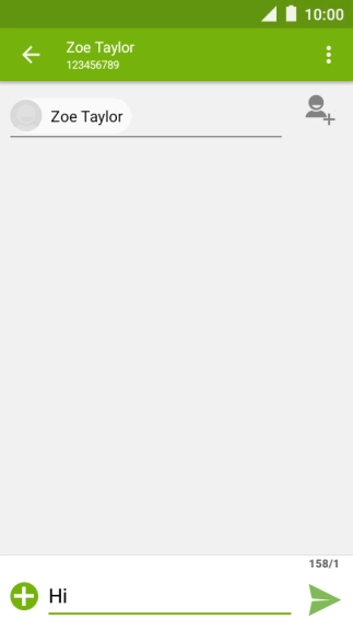 Press the attachment icon.
