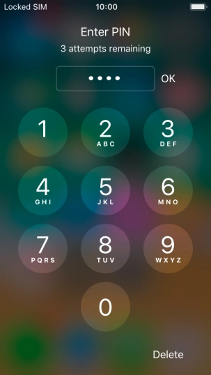 Key in your PIN and press OK.